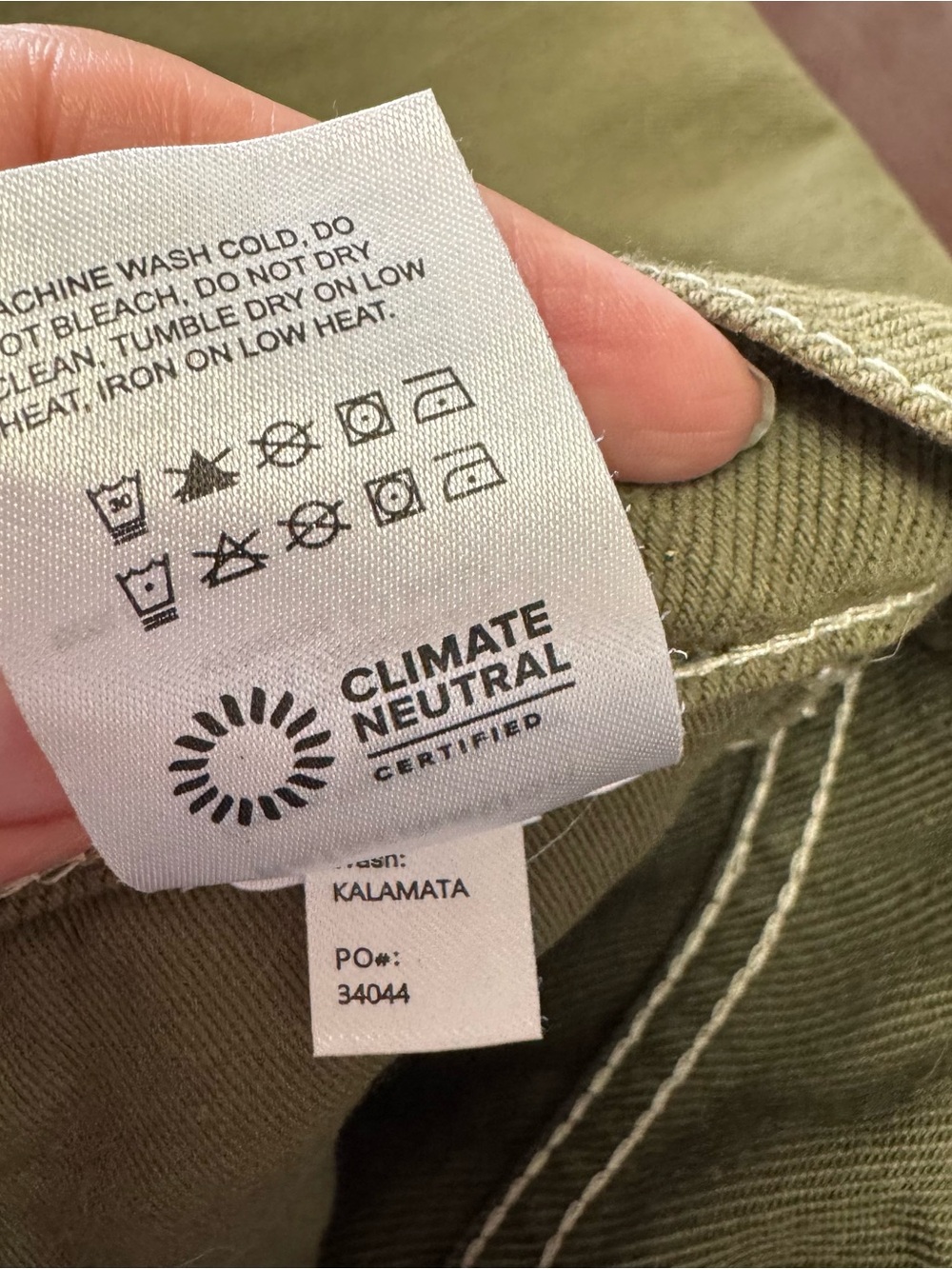 Reformation Cowboy High Rise Straight Jeans Kalamata Green Size 26 - Picture 7 of 10